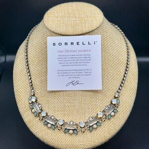 Sorrelli Silver Necklace with Blue and White Accents